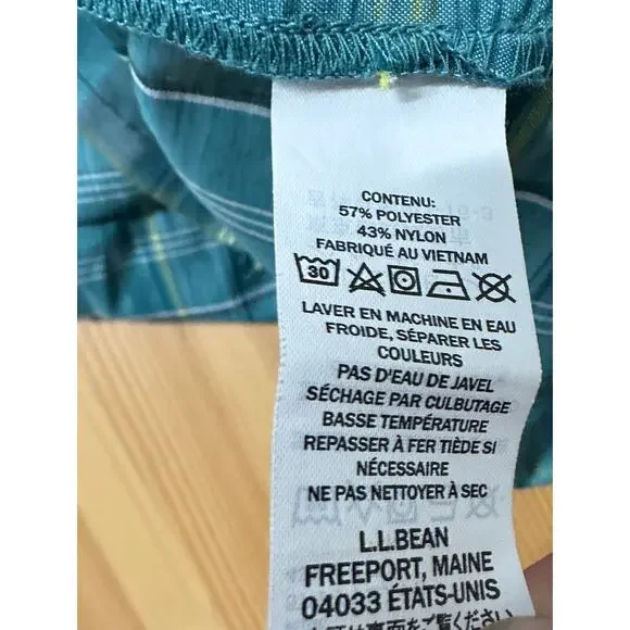 LL Bean Mens Short Sleeve Button Down Shirt Large - Picture 5 of 6